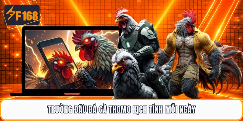 Trường đấu đá gà thomo kịch tính mỗi ngày